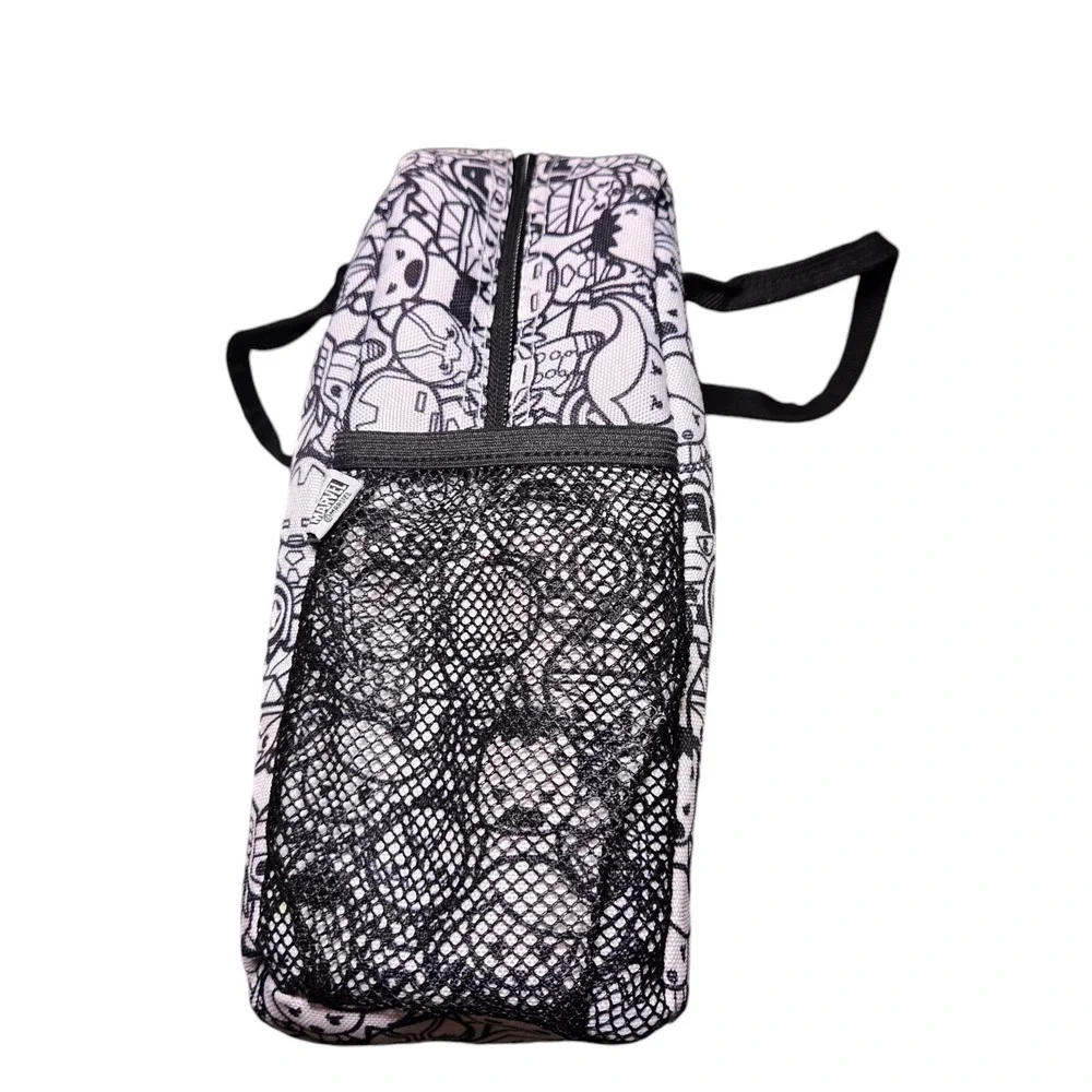 Yoobi Marvel Black White Superheroes Insulated Lunch Bag